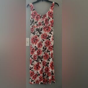 NWOT Old Navy Floral Maxi Dress - Pink and White